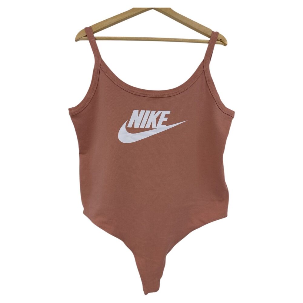 Nike Women's Plus Size 1X Bodysuit Blush tank top athletic exercise